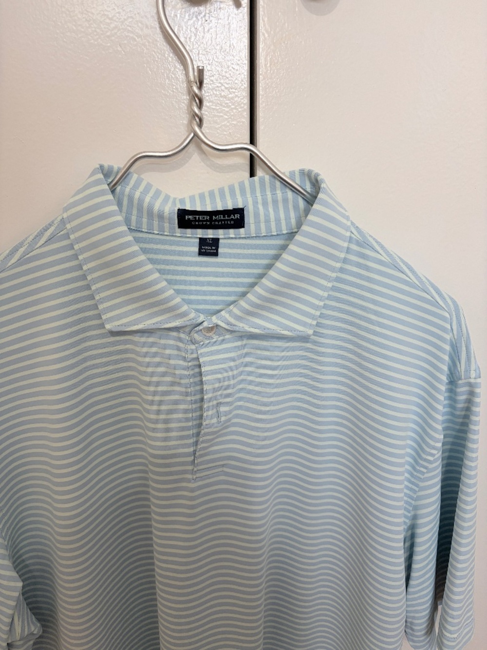 Peter Millar Crown Crafted Ballad Performance Light Blue and White